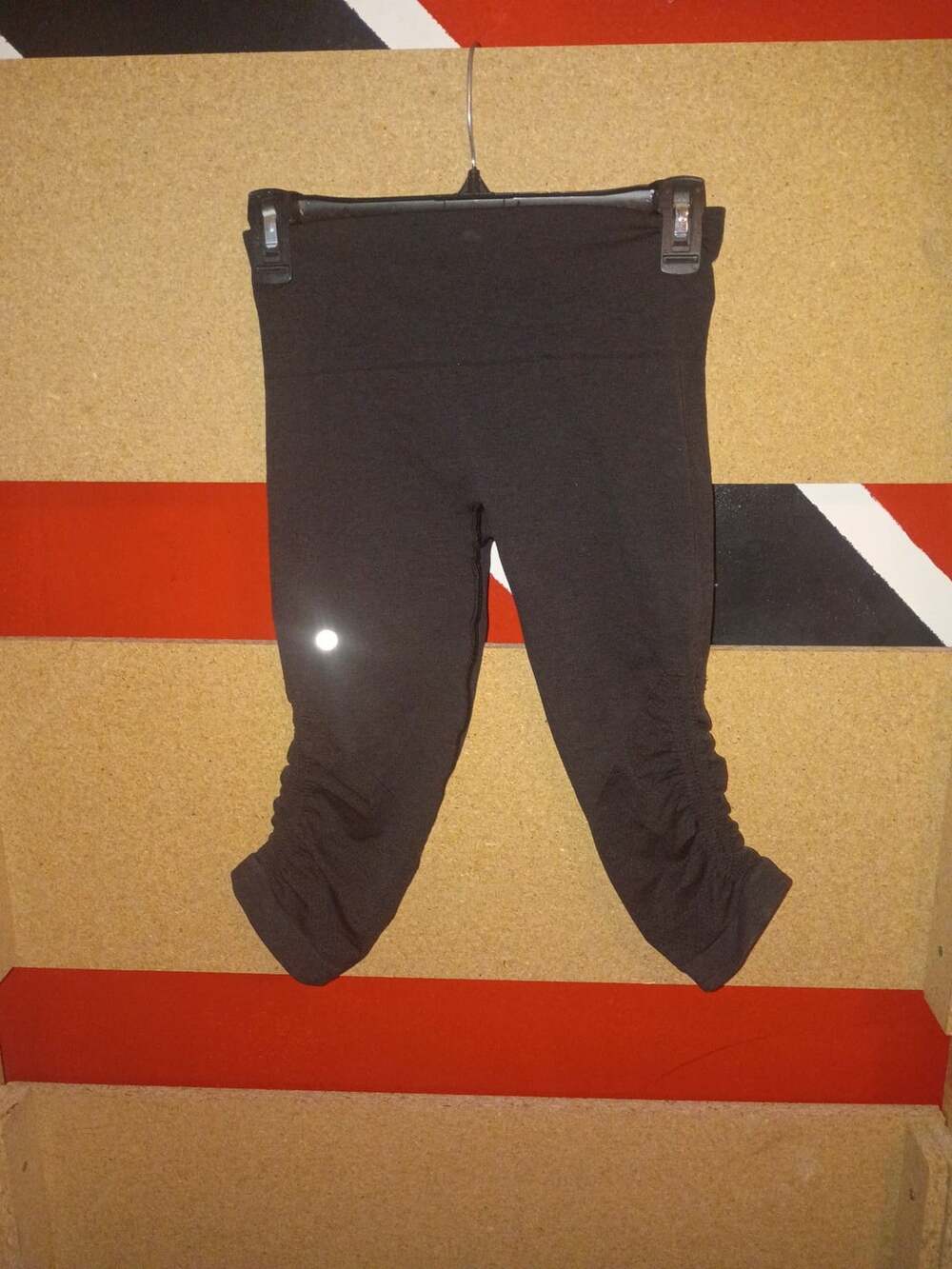 Lululemon In The Flow Crop II Ruched Leggings Black